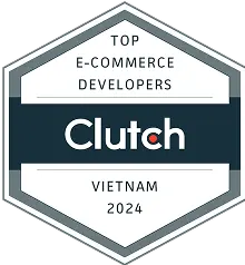 Clutch Top E-Commerce Developers 2024（ベトナム）受賞ロゴ