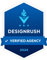 DesignRush Verified Agency 2024 認定ロゴ