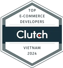 Clutch Top E-Commerce Developers 2024（ベトナム）受賞ロゴ